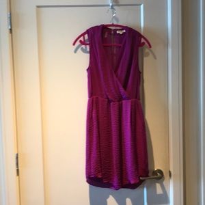 Rebecca Taylor purple silk day dress sz6